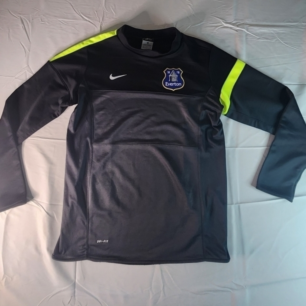 Everton FC NIKE DRIFIT 2013/2014 WOMENS PREMATCH SWEATSHIRT XL NWOT SOCCER H123.